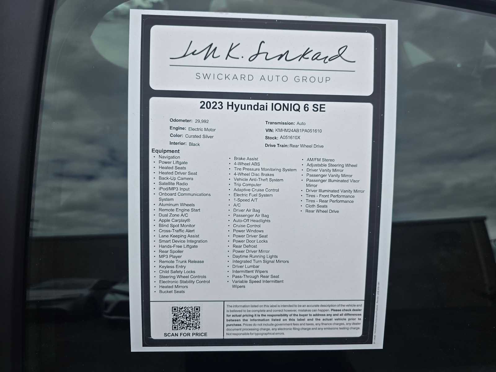 Used 2023 Hyundai Ioniq 6 SE RWD image 18