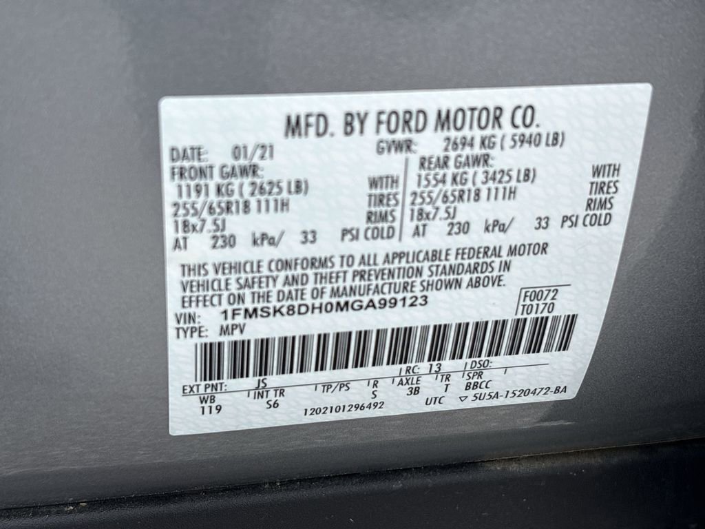 Used 2021 Ford Explorer XLT w/ Equipment Group 202A image 35