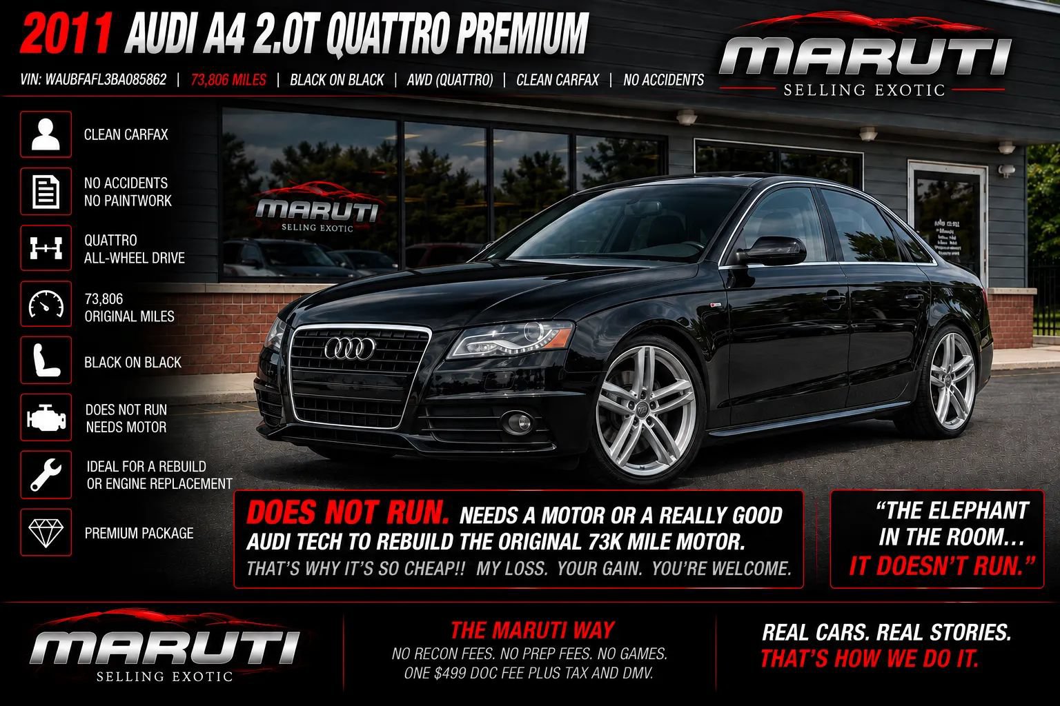 Used 2011 Audi A4 2.0T Premium AWD/4WD image 1