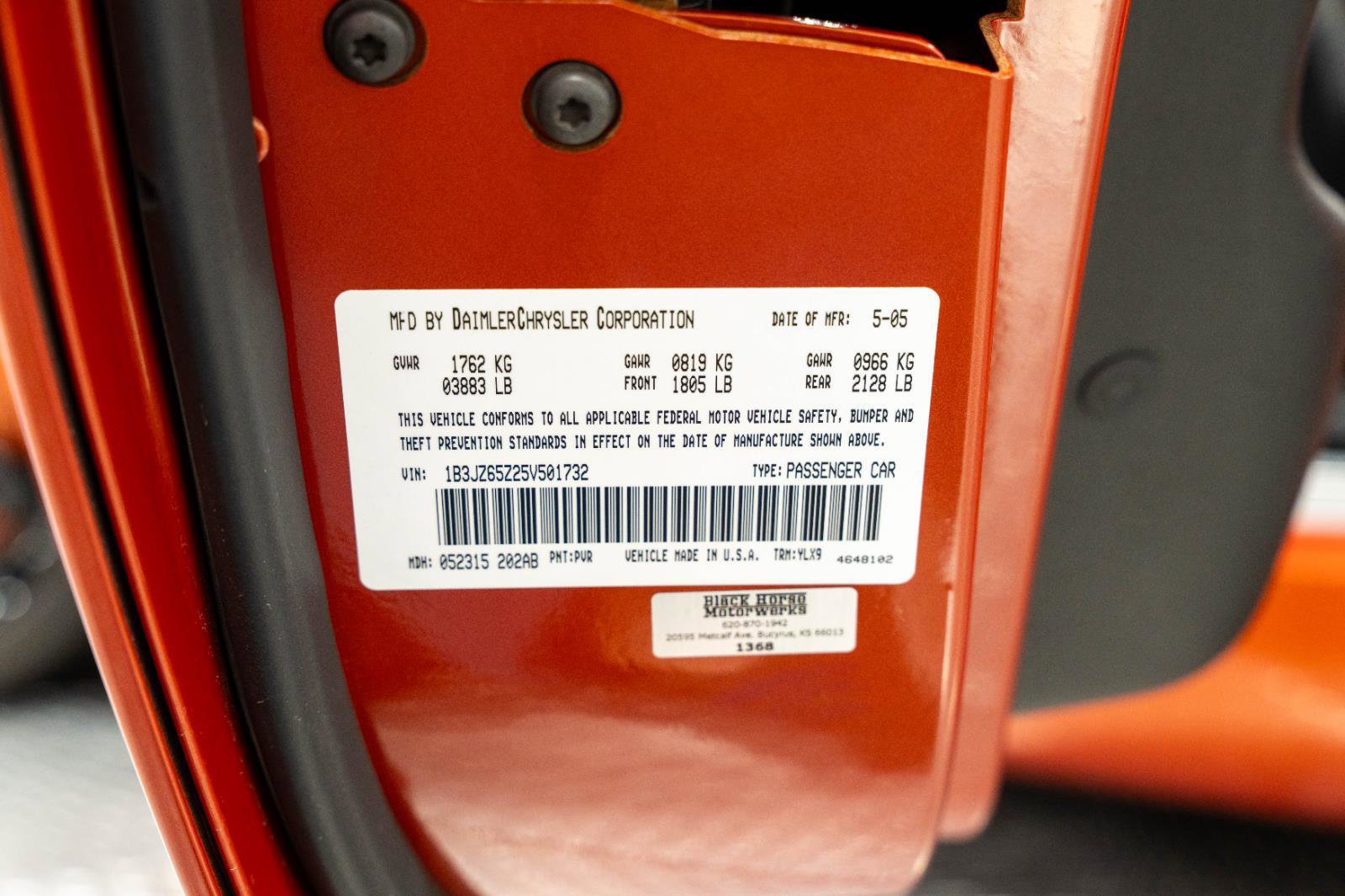 Used 2005 Dodge Viper SRT-10 w/ Copperhead Edition Group RWD image 65