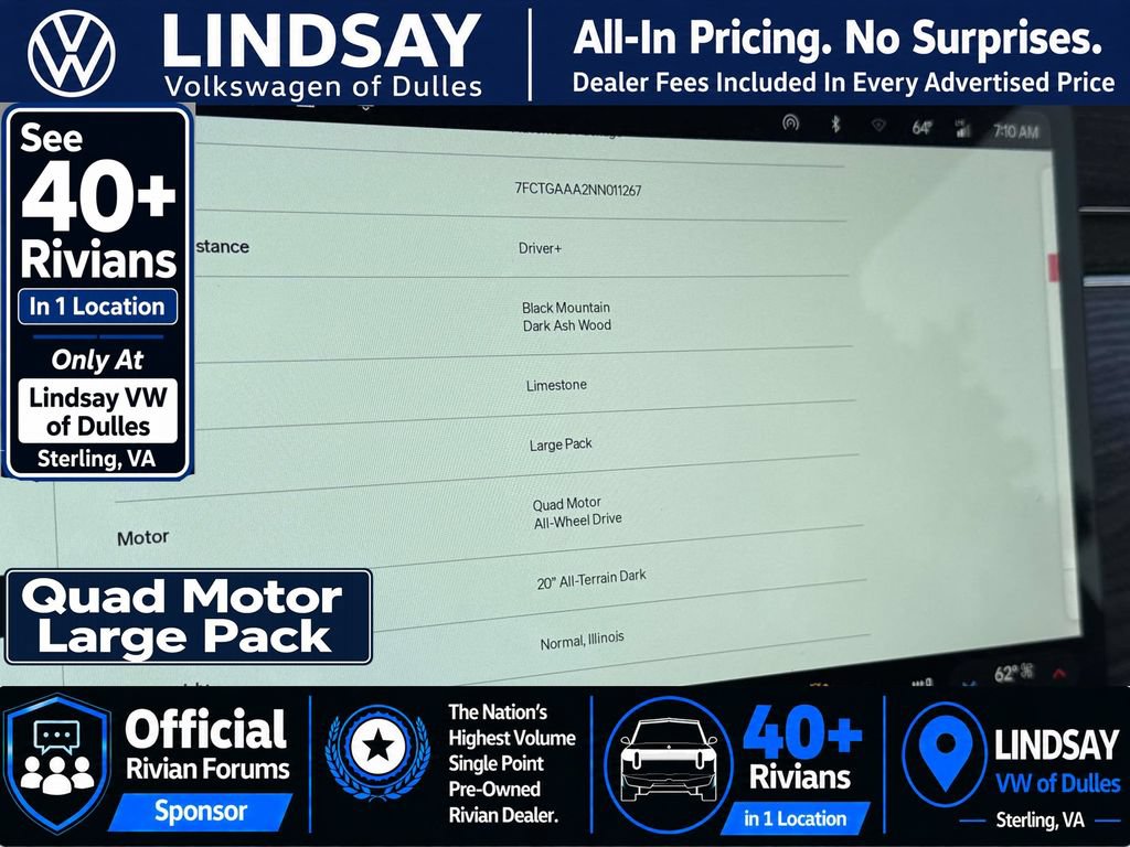 Used 2022 Rivian R1T Adventure AWD/4WD image 23