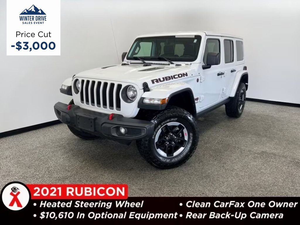 Used 2021 Jeep Wrangler Unlimited Rubicon w/ Uconnect 4C Nav & Sound Group