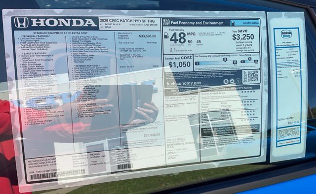 New 2026 Honda Civic Sport Touring image 2