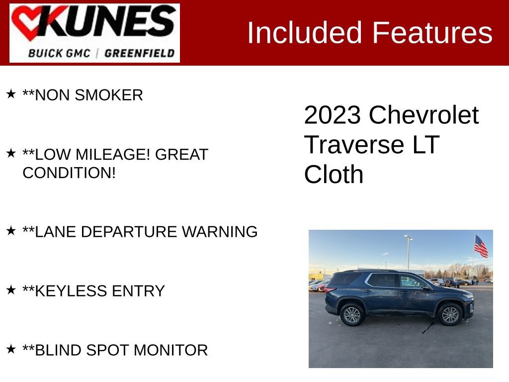 Used 2023 Chevrolet Traverse LT image 3