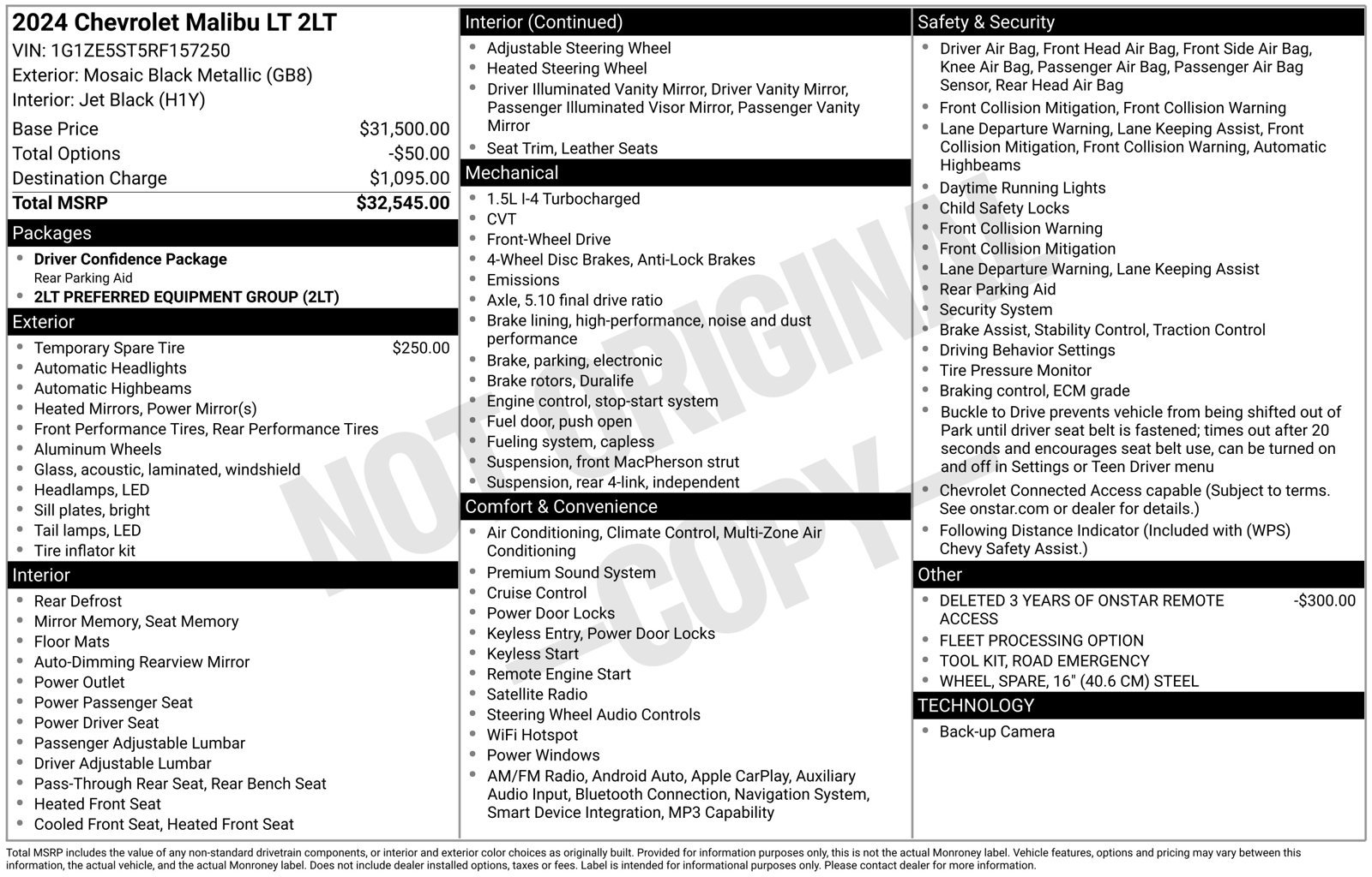 Used 2024 Chevrolet Malibu LT FWD image 7