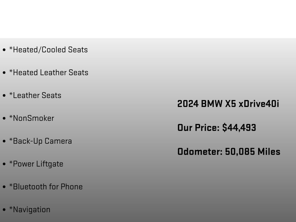 Used 2024 BMW X5 xDrive40i w/ Premium Package AWD/4WD image 18