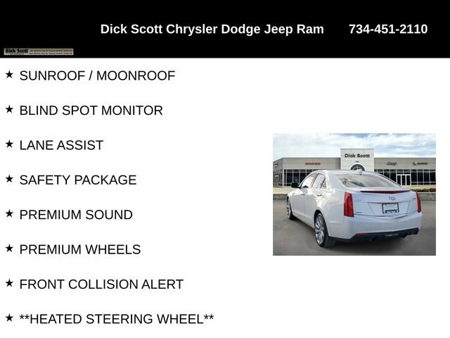 Used 2018 Cadillac ATS Luxury w/ Safety and Security Package AWD/4WD image 16
