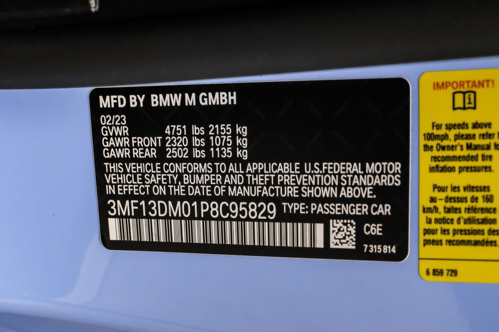 Used 2023 BMW M2 w/ Lighting Package RWD image 44