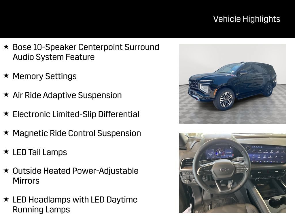 New 2026 Chevrolet Tahoe Z71 w/ Z71 Off-Road Package AWD/4WD image 15