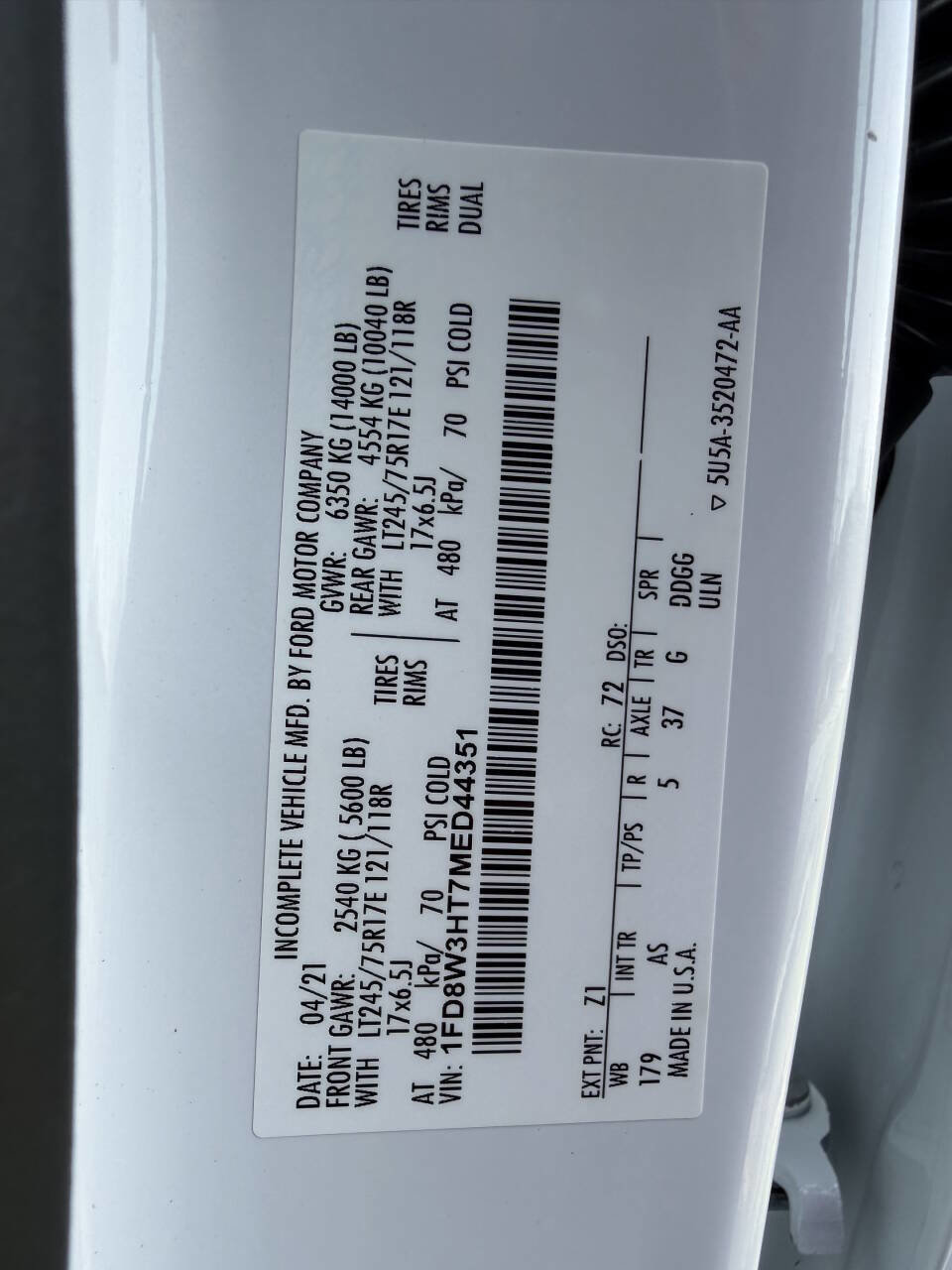 Used 2021 Ford F350 XL w/ Power Equipment Group image 22