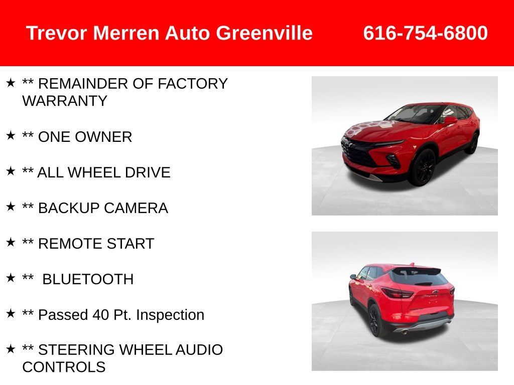 Used 2023 Chevrolet Blazer LT w/ Driver Confidence Package AWD/4WD image 8