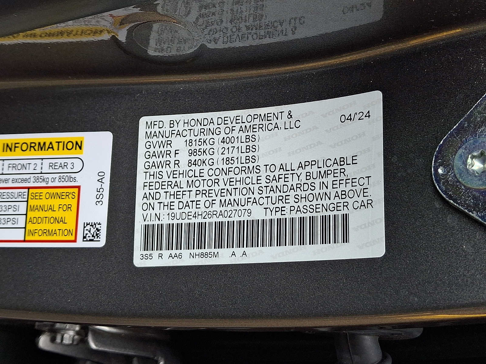 Certified 2024 Acura Integra FWD image 28
