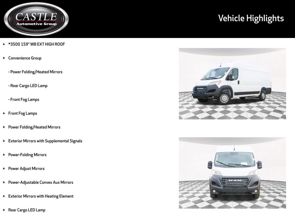 New 2026 RAM ProMaster 3500 w/ Convenience Group image 3