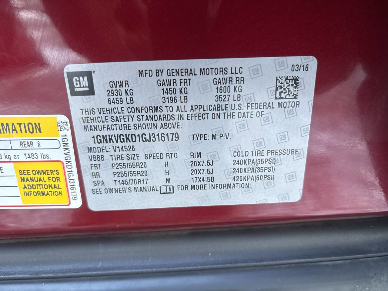 Used 2016 Chevrolet Traverse LT w/ Style and Technology Package image 36