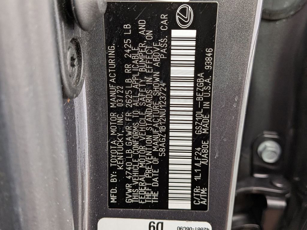 Used 2022 Lexus ES 350 F Sport w/ Accessory Package 2 FWD image 33
