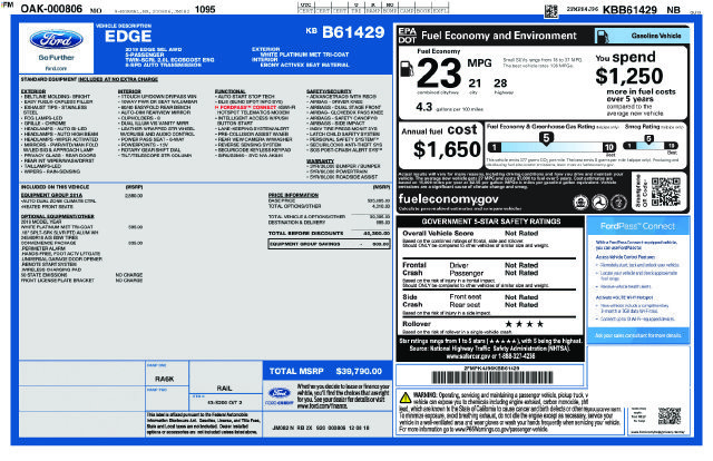 Used 2019 Ford Edge SEL w/ Equipment Group 201A AWD/4WD image 40