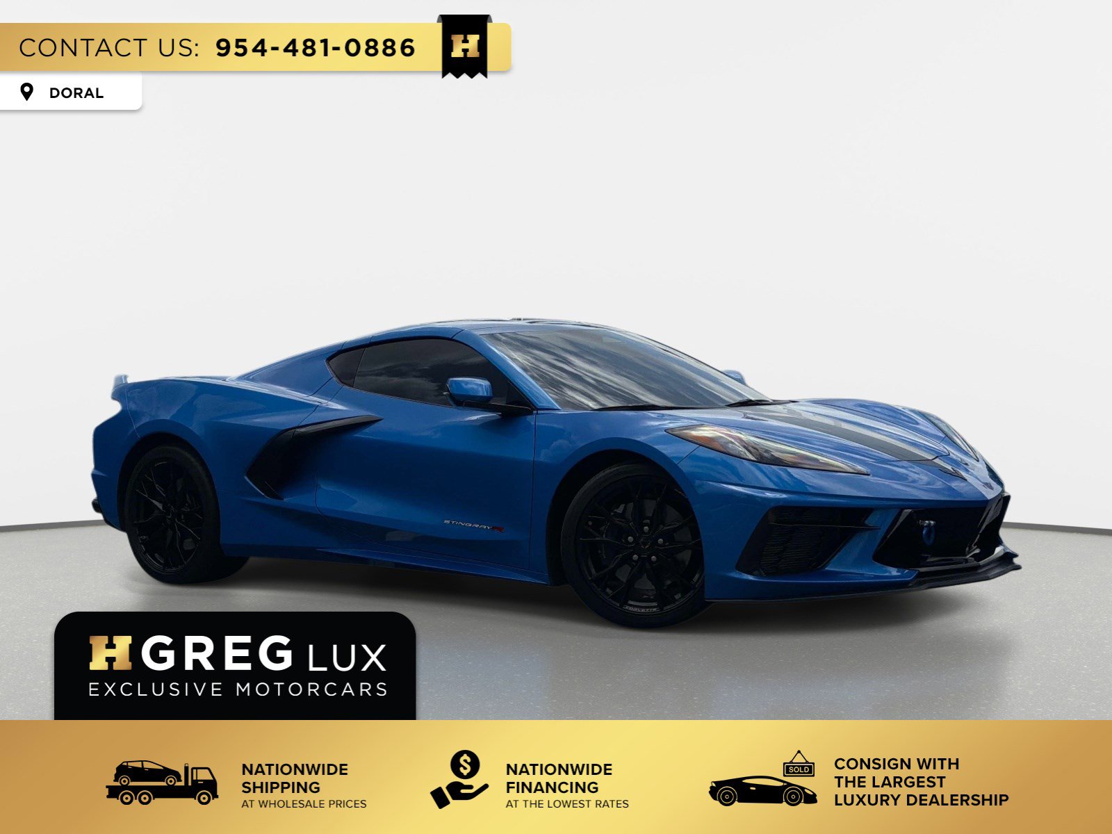 Used 2024 Chevrolet Corvette Stingray Coupe w/ Z51 Performance Package RWD image 1
