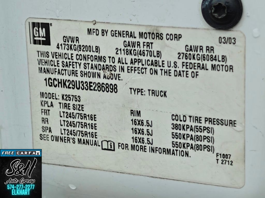 Used 2003 Chevrolet Silverado 2500 LS AWD/4WD image 22