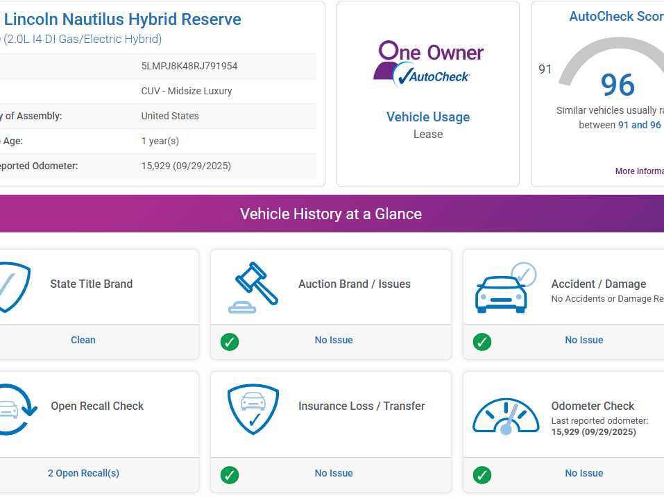 Used 2024 Lincoln Nautilus Reserve w/ Equipment Group 202A image 4