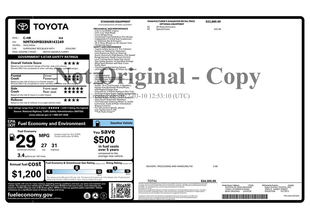 Used 2022 Toyota C-HR Limited image 33