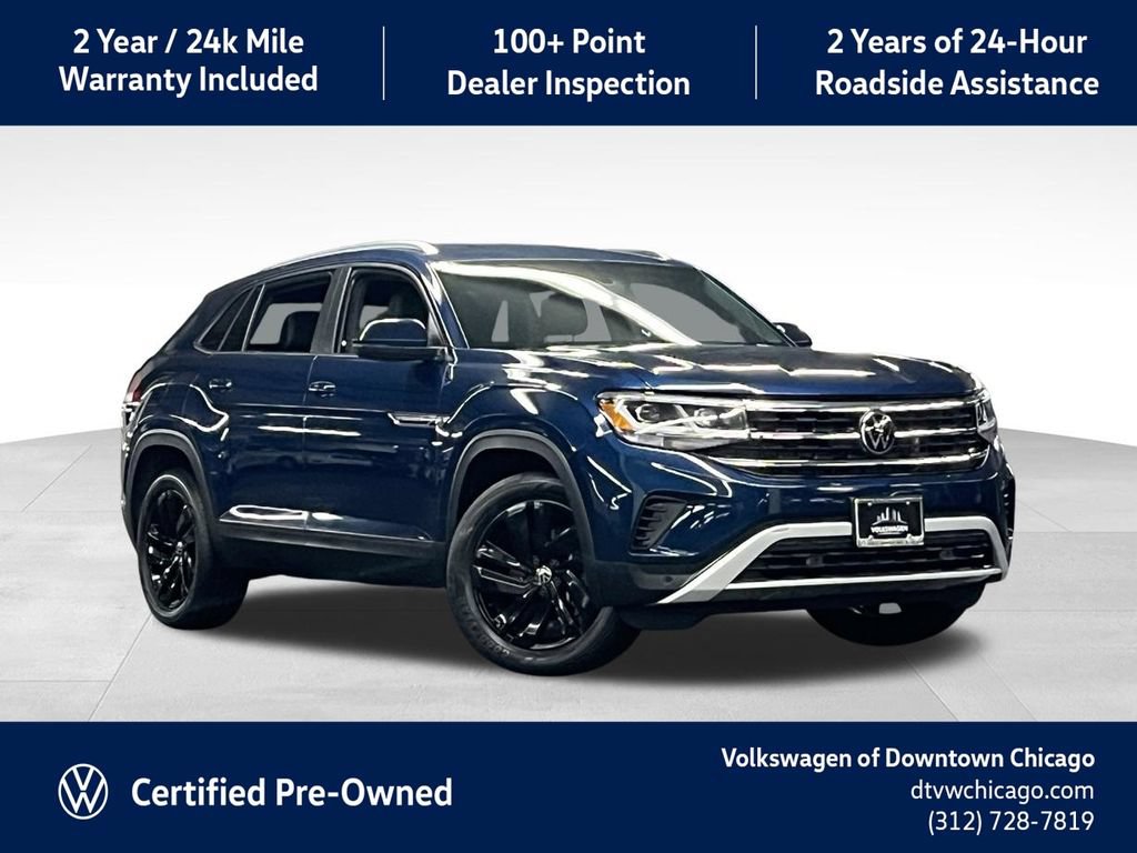Certified 2023 Volkswagen Atlas Cross Sport SE w/ Black Wheel Package AWD/4WD 360° Tour
