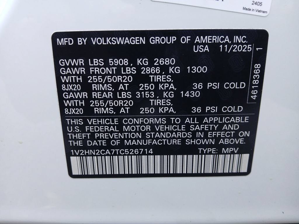 New 2026 Volkswagen Atlas SE AWD/4WD image 28