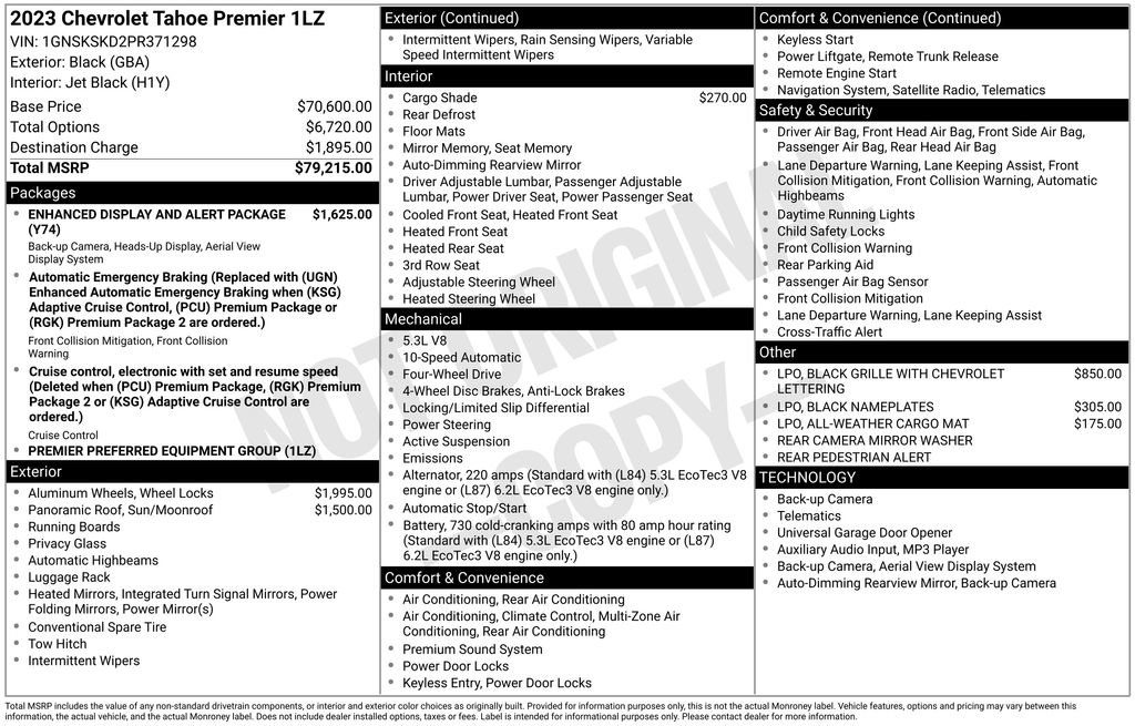 Used 2023 Chevrolet Tahoe Premier image 3