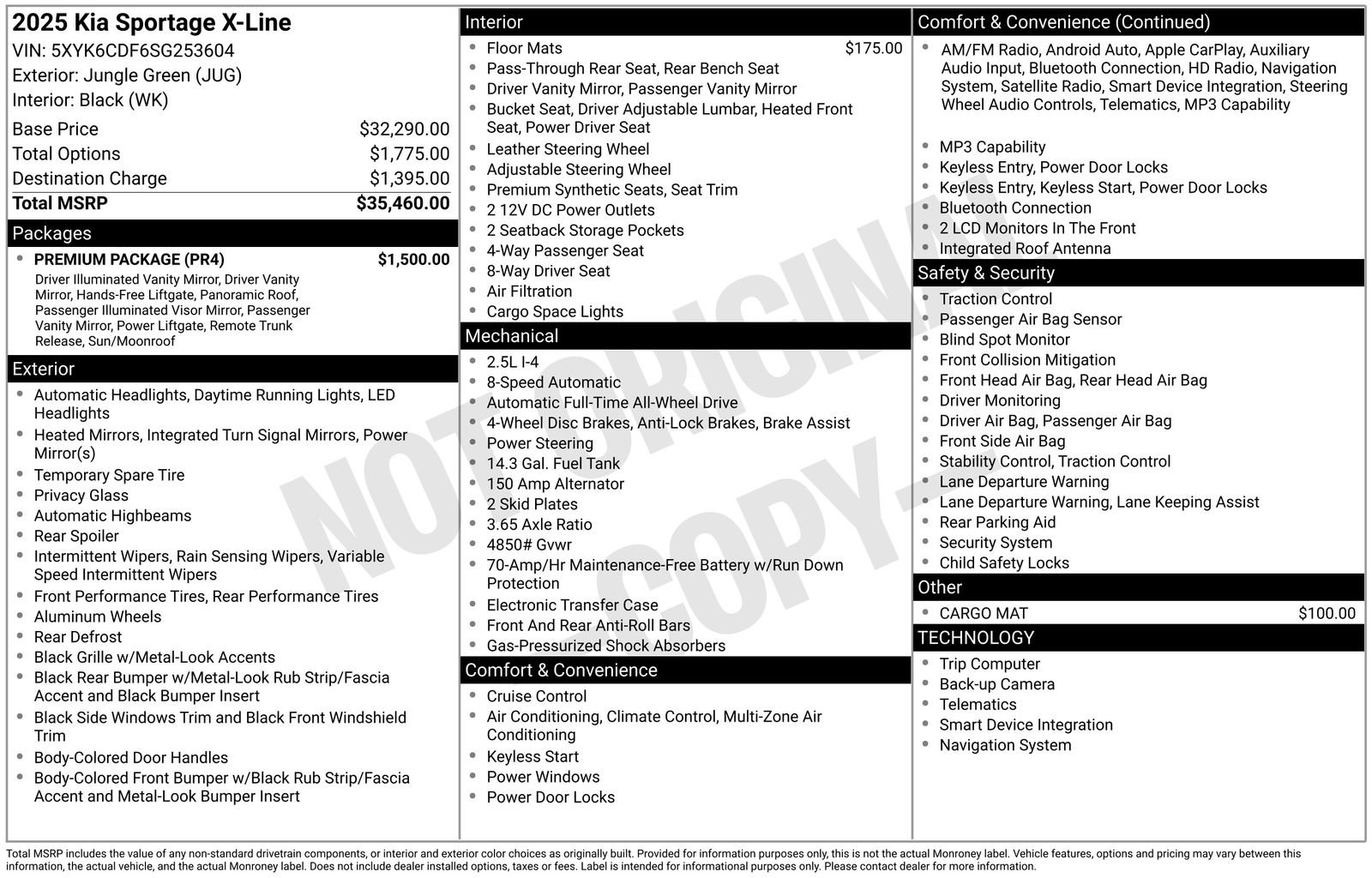 Certified 2025 Kia Sportage X-Line w/ Premium Package AWD/4WD image 17
