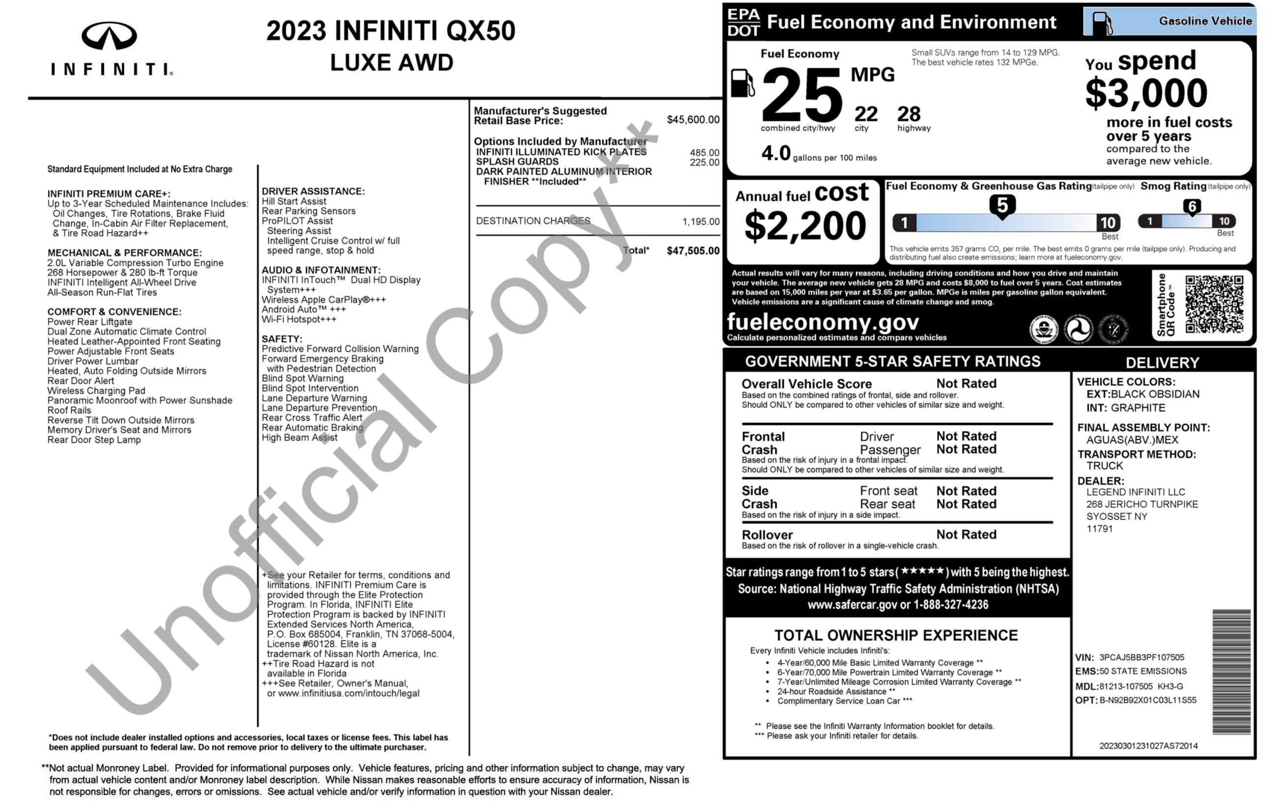 Used 2023 INFINITI QX50 Luxe AWD/4WD image 2