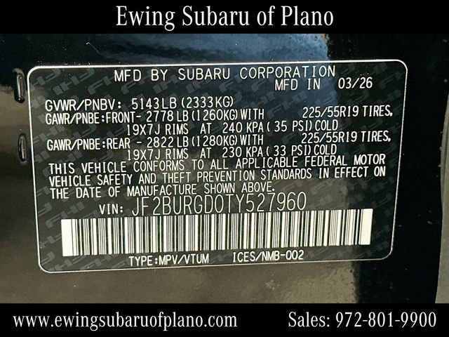 Used 2026 Subaru Outback Limited XT AWD/4WD image 34