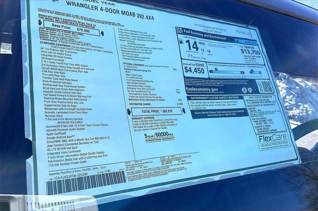 New 2026 Jeep Wrangler Unlimited Rubicon 392 image 14