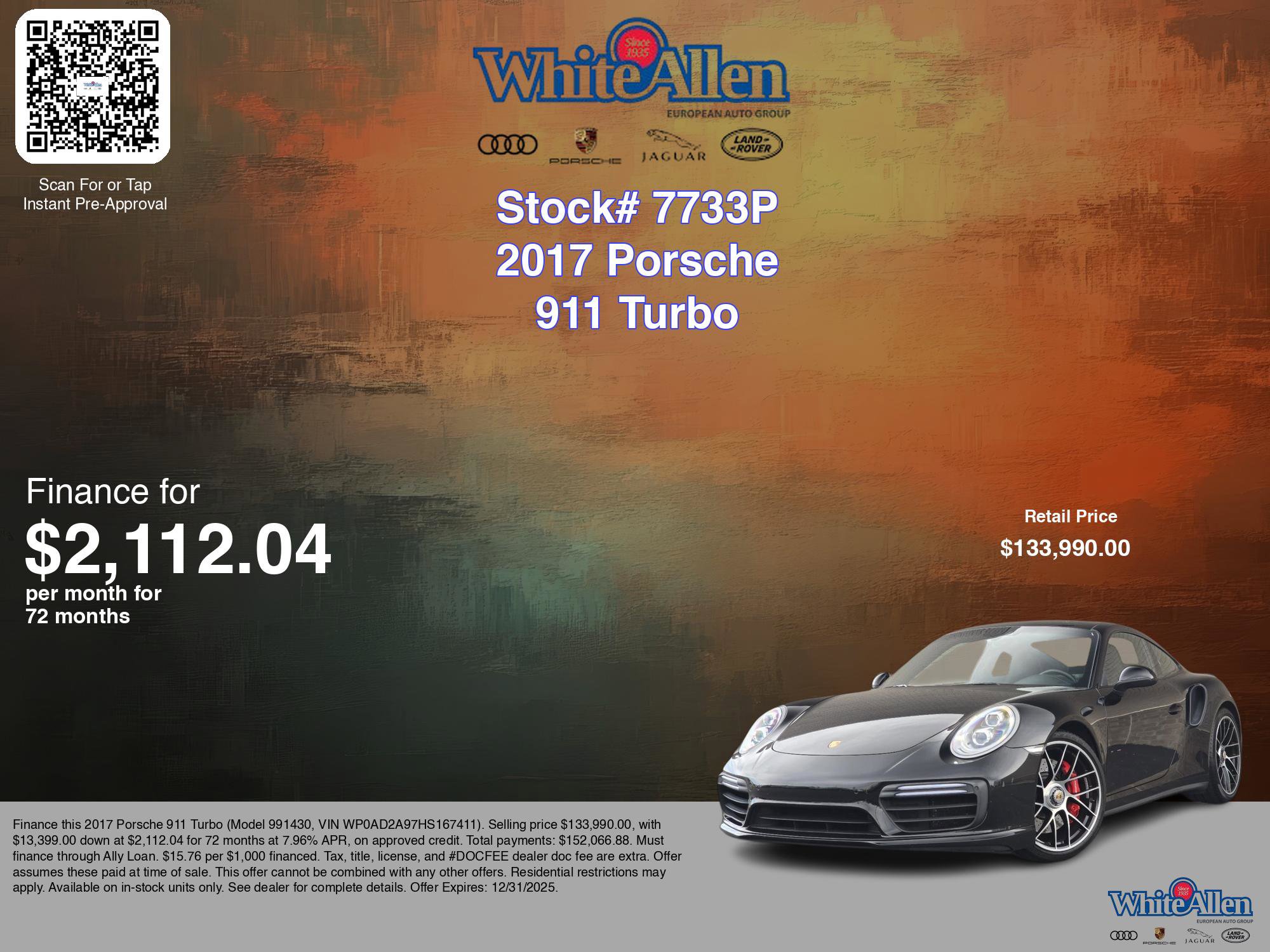 Used 2017 Porsche 911 Turbo image 3