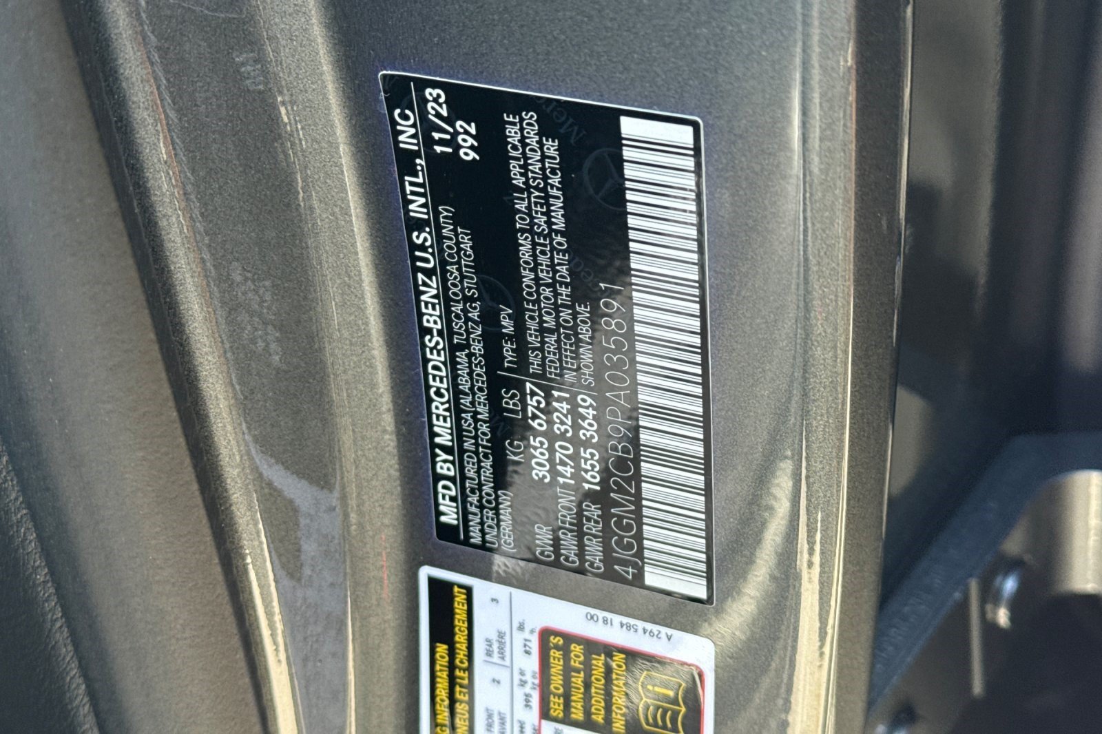 Certified 2023 Mercedes-Benz EQE 500 4MATIC SUV image 27