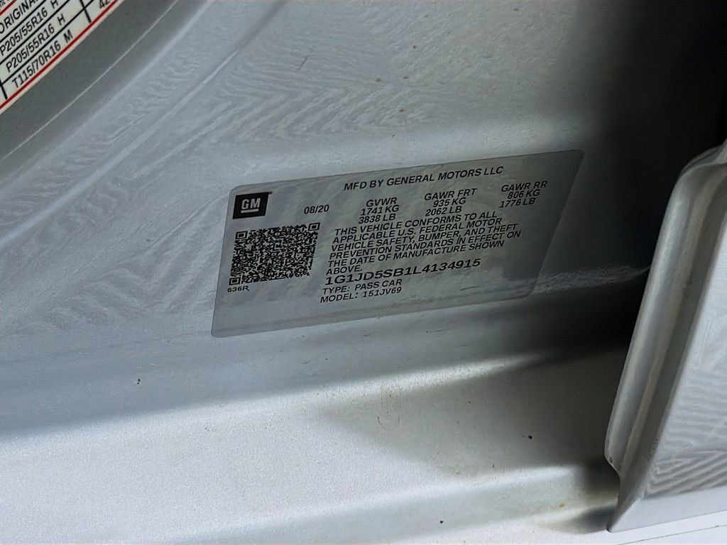 Used 2020 Chevrolet Sonic LT w/ Convenience Package image 30