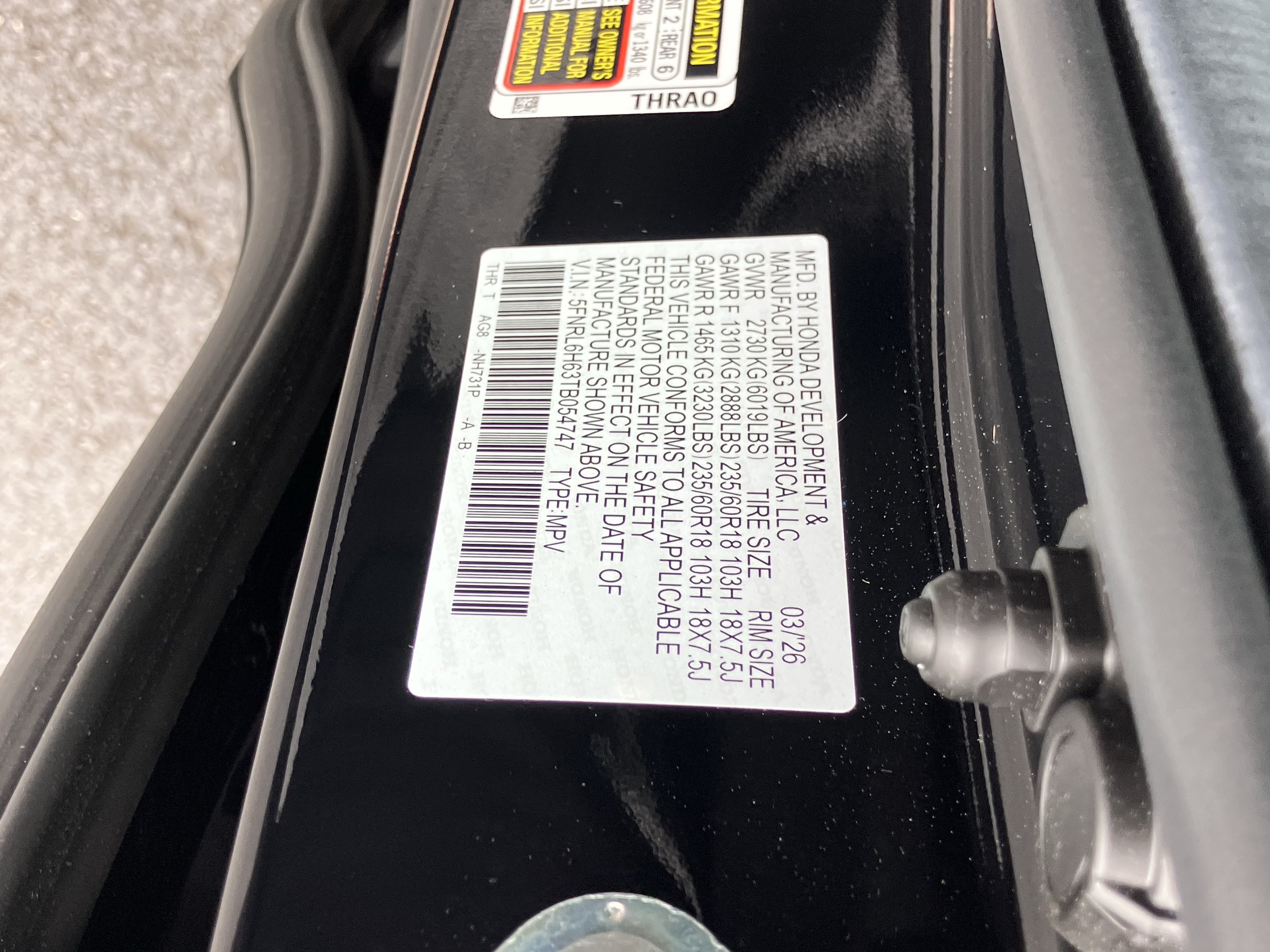 Certified 2026 Honda Odyssey EX-L image 30