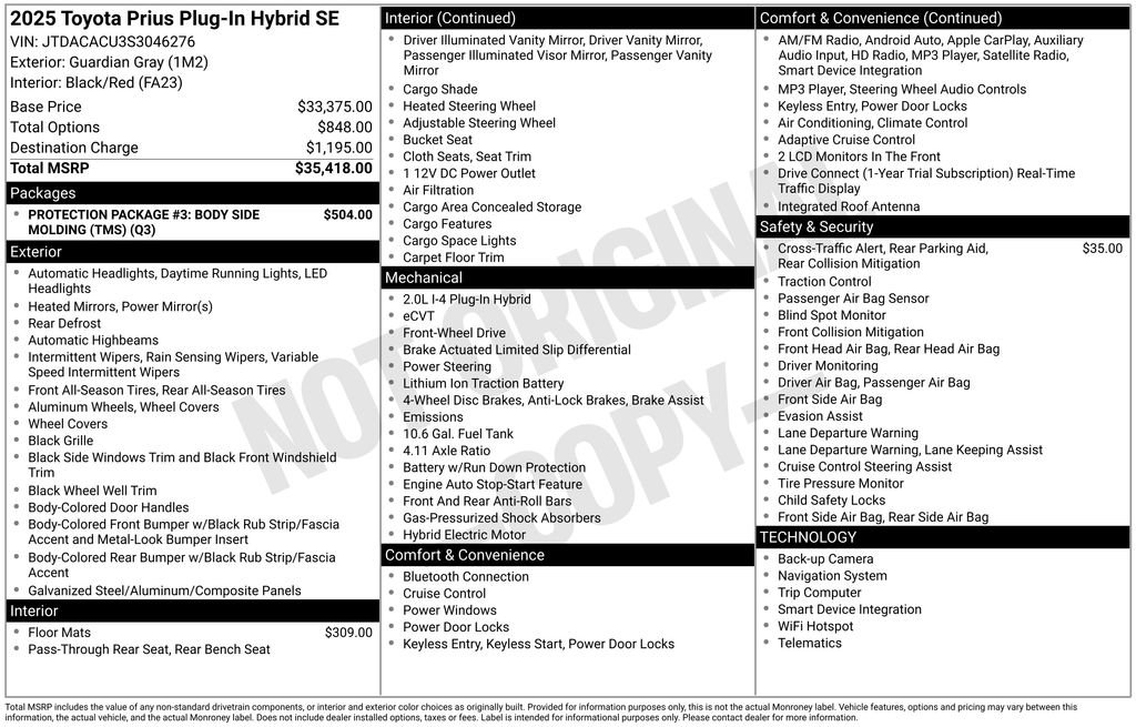 Used 2025 Toyota Prius Plug-In Hybrid image 35