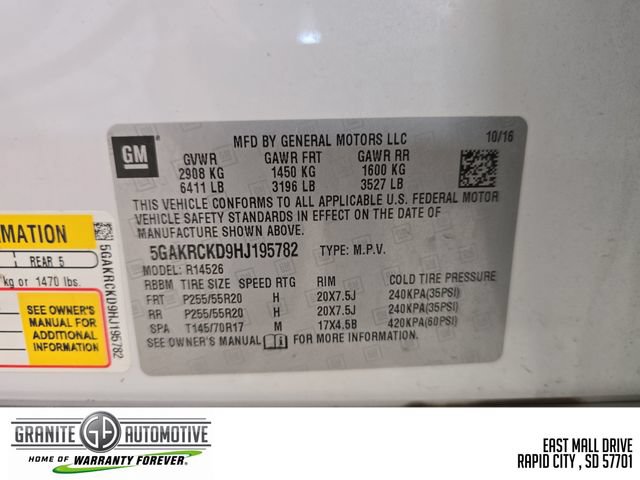 Used 2017 Buick Enclave Premium w/ Experience Buick Package FWD image 30