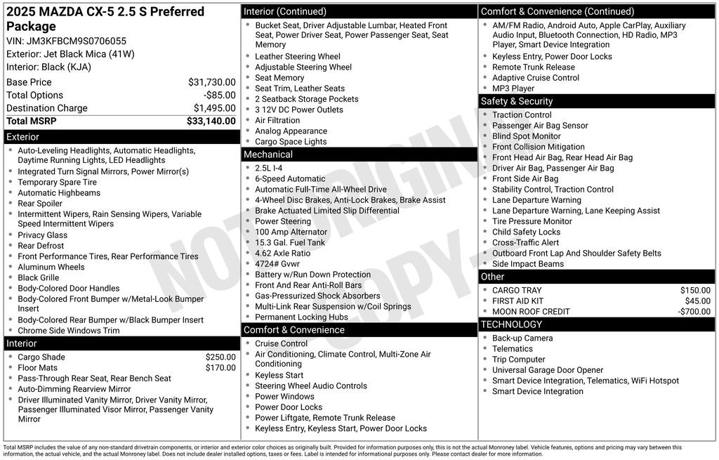 Used 2025 MAZDA CX-5 AWD 2.5 S w/ Preferred Package image 30