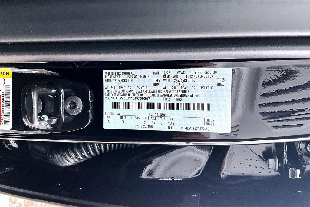 New 2025 Ford F150 XLT w/ Equipment Group 302A MID image 12