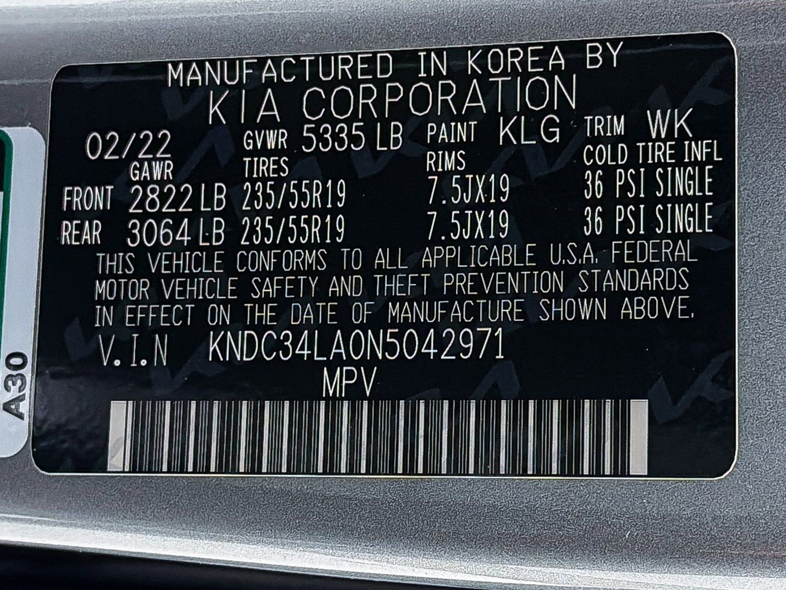 Used 2022 Kia EV6 Wind image 34