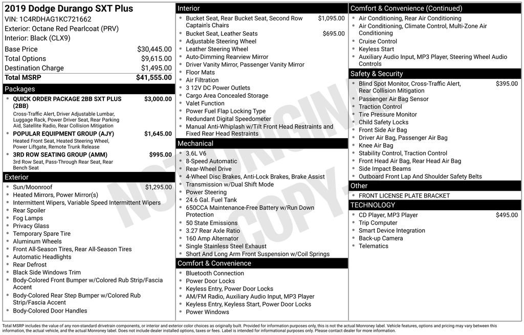 Used 2019 Dodge Durango SXT image 6