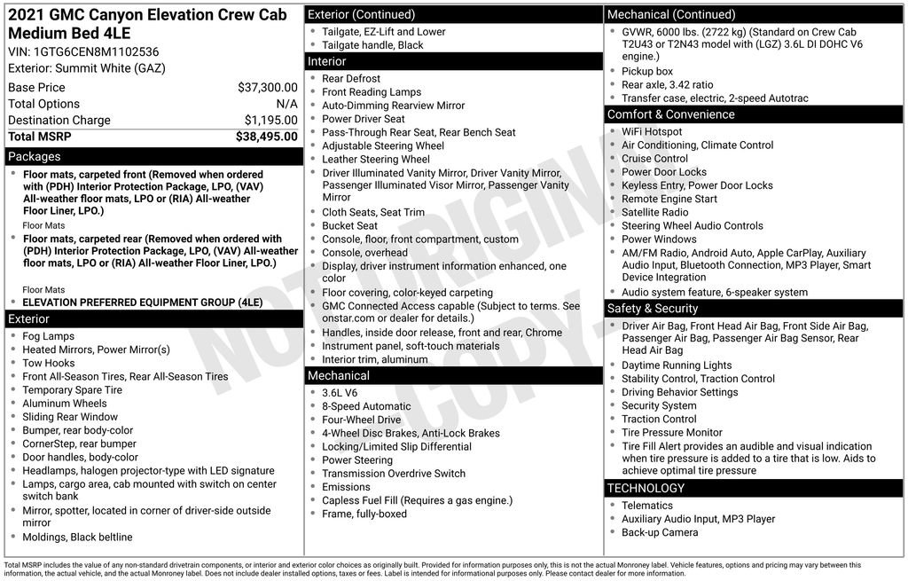 Used 2021 GMC Canyon Elevation image 32