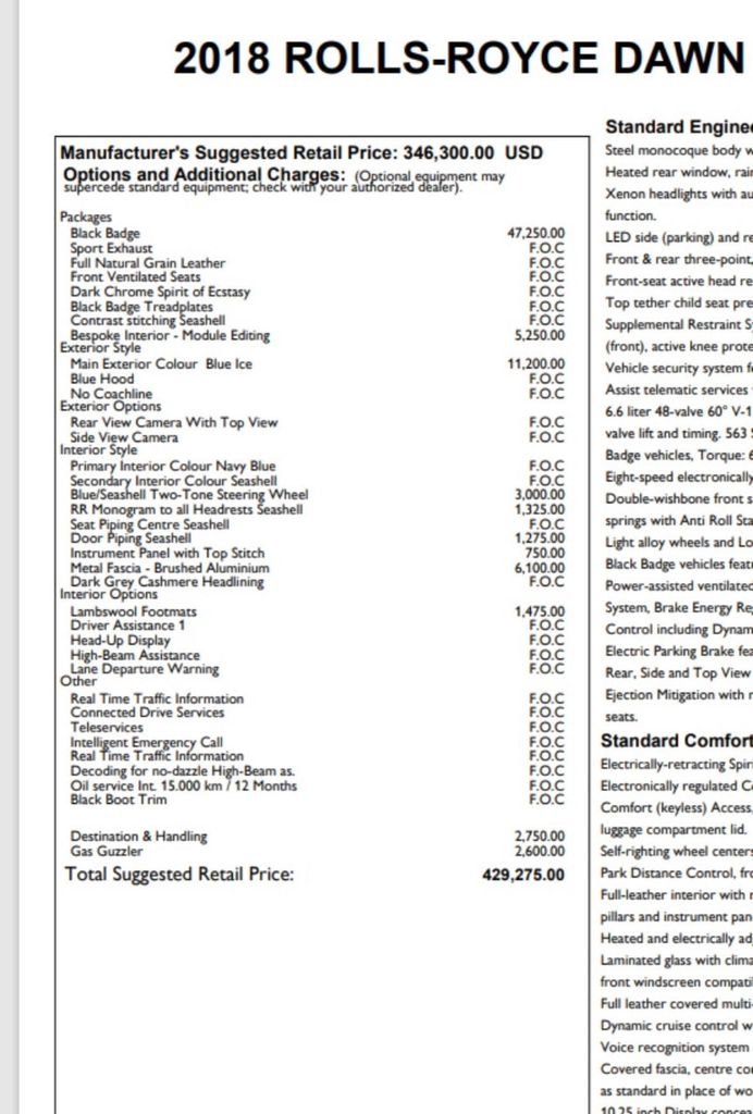 Used 2018 Rolls-Royce Dawn RWD image 6