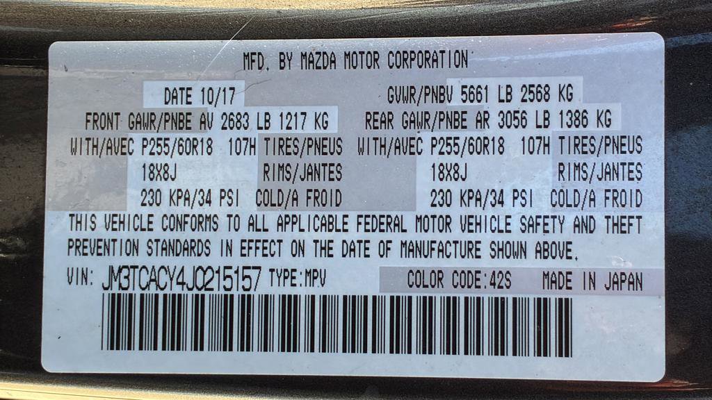 Used 2018 MAZDA CX-9 Touring w/ Touring Premium Package image 31