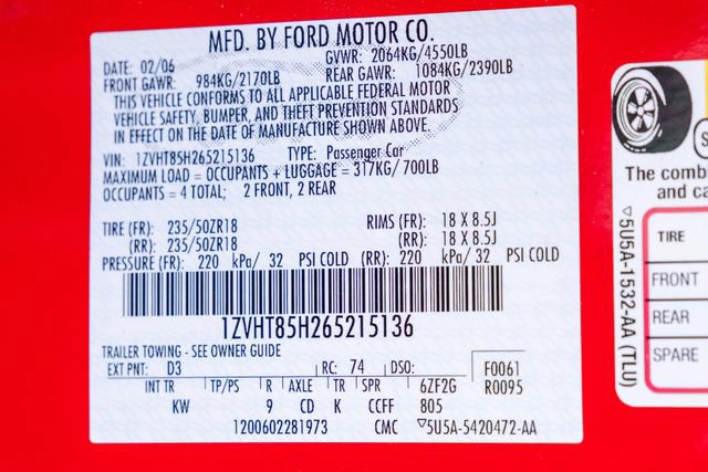 Used 2006 Ford Mustang GT Premium RWD image 81