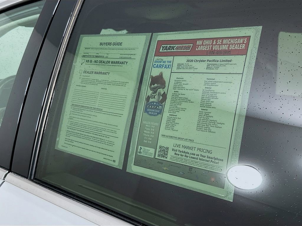Certified 2020 Chrysler Pacifica Limited image 13