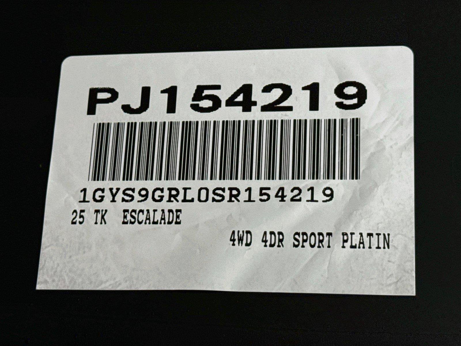Used 2025 Cadillac Escalade Sport Platinum AWD/4WD image 61