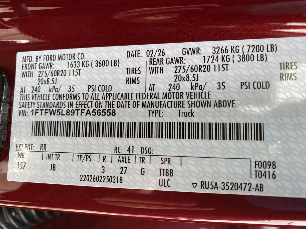 New 2026 Ford F150 Lariat w/ Equipment Group 501A Mid image 52