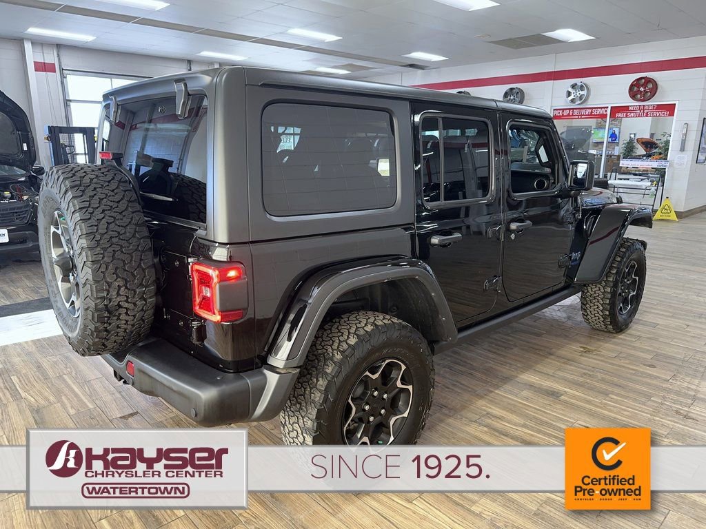 Certified 2021 Jeep Wrangler Unlimited Rubicon 4xe w/ Steel Bumper Group image 5