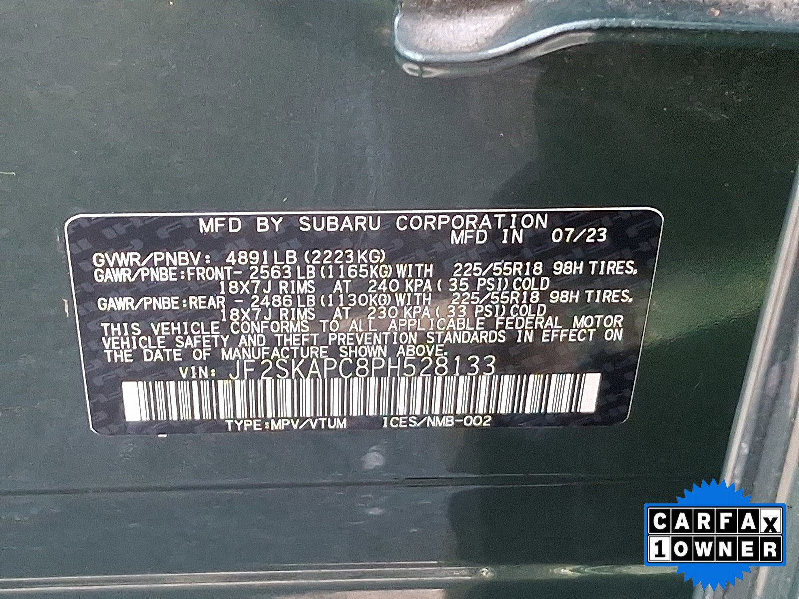 Certified 2023 Subaru Forester Limited image 59